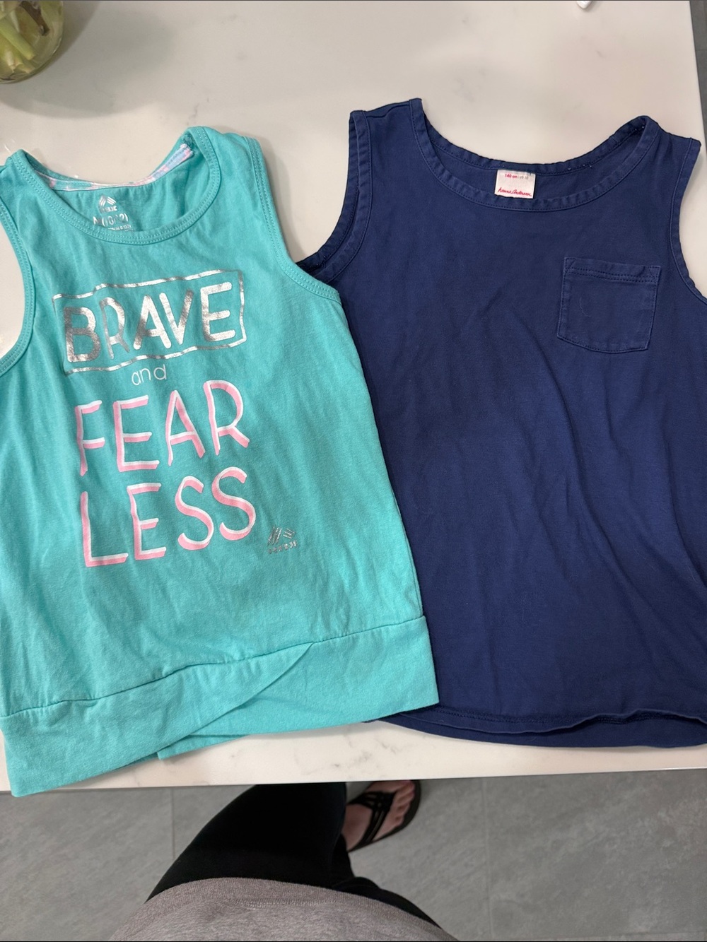 RBX Aqua Graphic Tank and Navy Pocket Tank Set